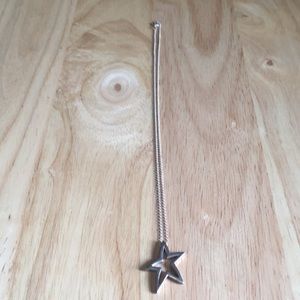 16” Sterling Silver Star Necklace
